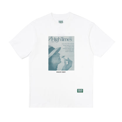 POT MEETS POP X HIGH TIMES MAGAZINE - PREMIERE ISSUE TEE WHITE