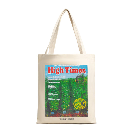 POT MEETS POP X HIGH TIMES MAGAZINE - GROWN GRASS TOTEBAG