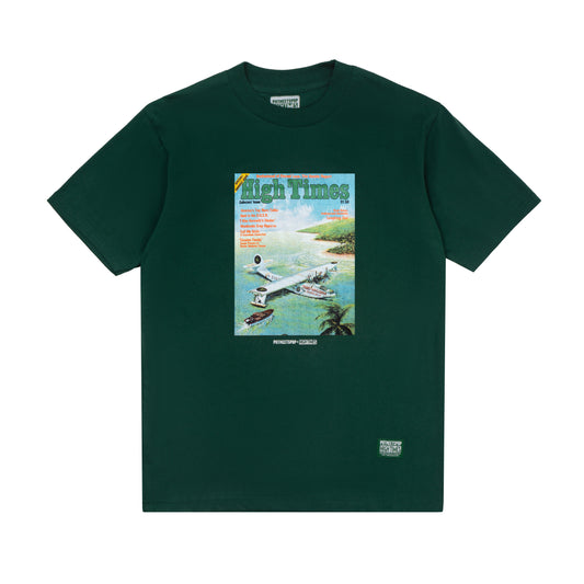 POT MEETS POP X HIGH TIMES MAGAZINE - TRANS-MARIJUANA TEE GREEN