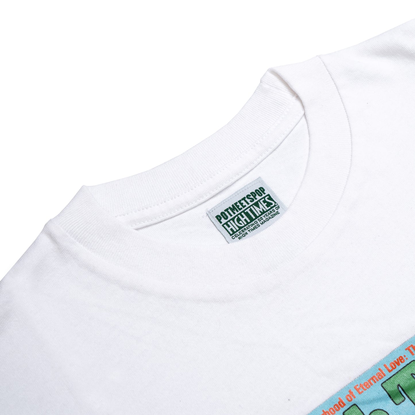 POT MEETS POP X HIGH TIMES MAGAZINE - TRANS-MARIJUANA TEE WHITE