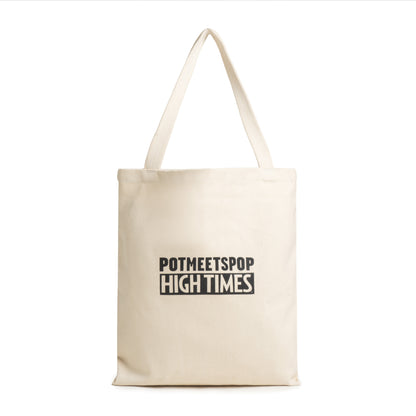 POT MEETS POP X HIGH TIMES MAGAZINE - TRANS-MARIJUANA TOTEBAG