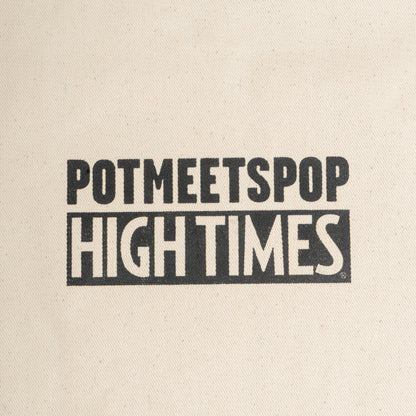 POT MEETS POP X HIGH TIMES MAGAZINE - GROWN GRASS TOTEBAG