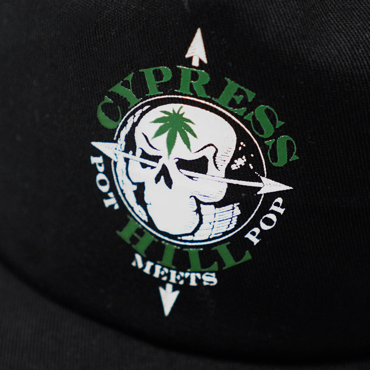 POT MEETS POP X CYPRESS HILL - SKULL & COMPASS BALL CAP