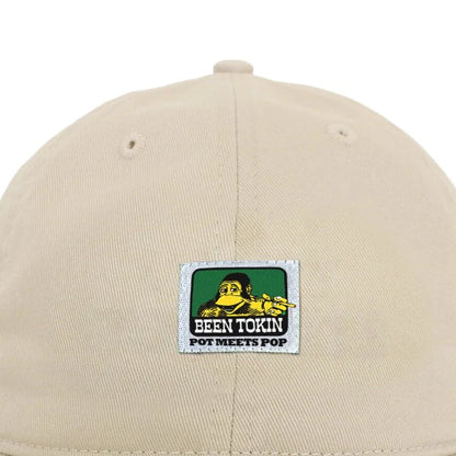 BEEN TOKIN 6 PANEL CAP WHITE FW`24