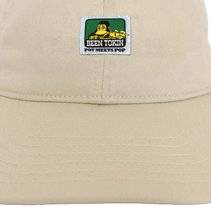 BEEN TOKIN 6 PANEL CAP WHITE FW`24