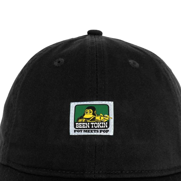 BEEN TOKIN 6 PANEL CAP BLACK FW`24