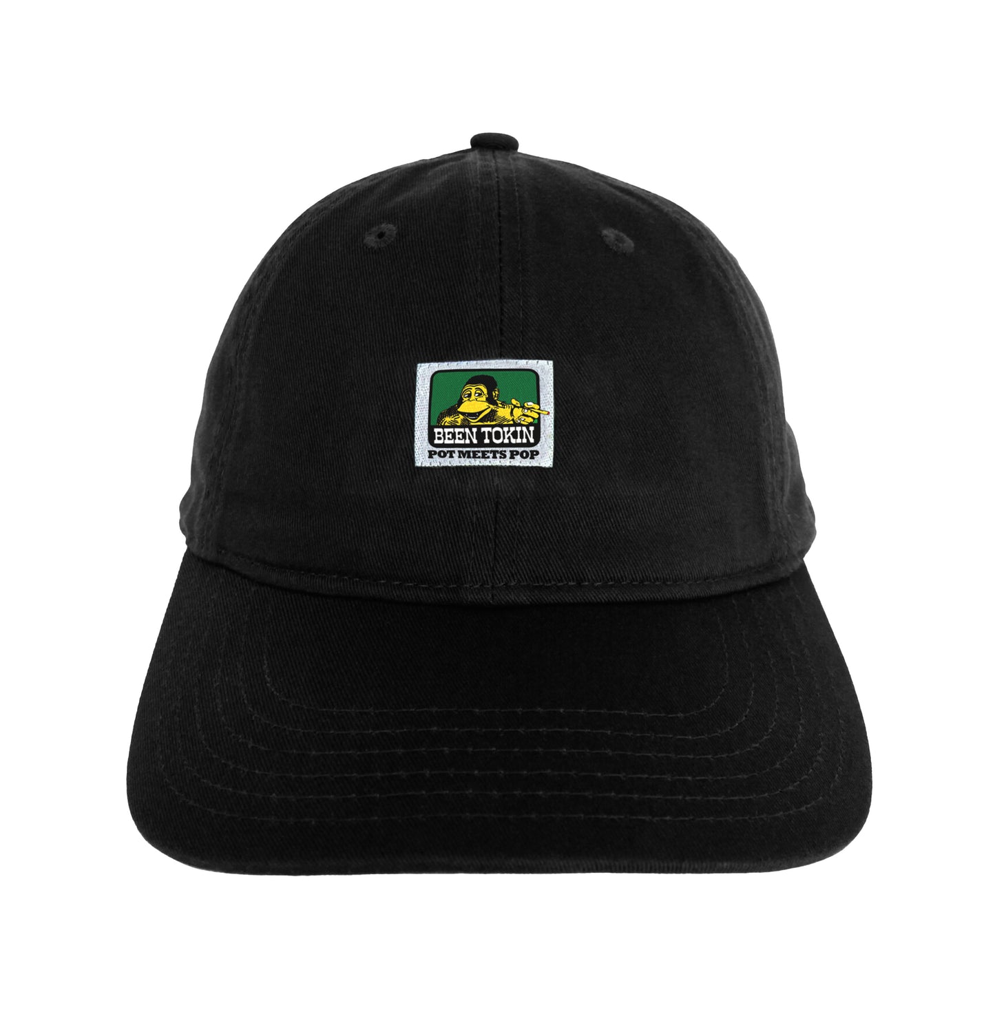 BEEN TOKIN 6 PANEL CAP BLACK FW`24