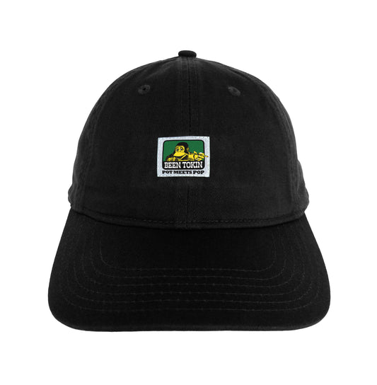 BEEN TOKIN 6 PANEL CAP BLACK FW`24