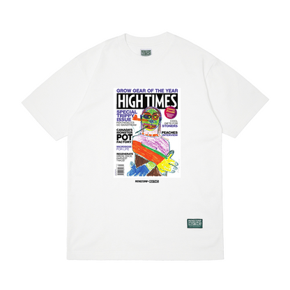 POT MEETS POP X HIGH TIMES MAGAZINE - COVER FREAK - RICHARD PRINCE TEE WHITE