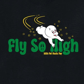 FLY SO HIGH CREWNECK BLACK FW`24