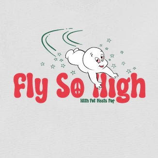 FLY SO HIGH CREWNECK WHITE FW`24