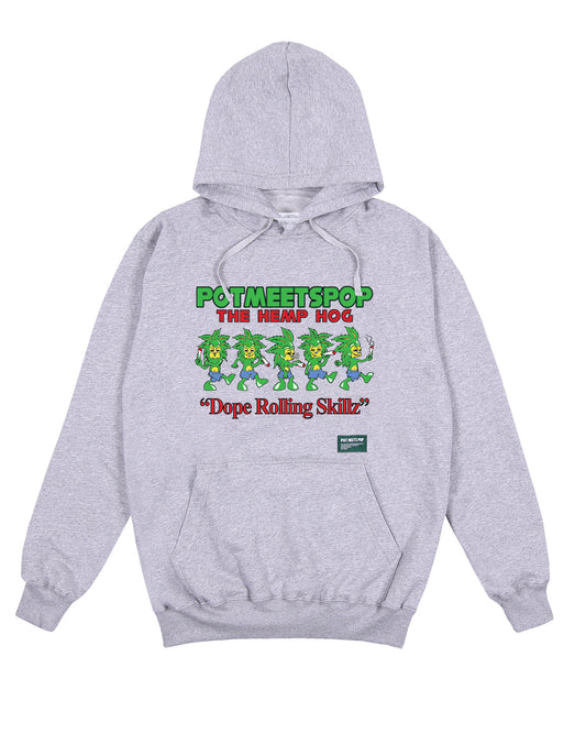 THE HEMP HOG HOODIE GREY FW`24