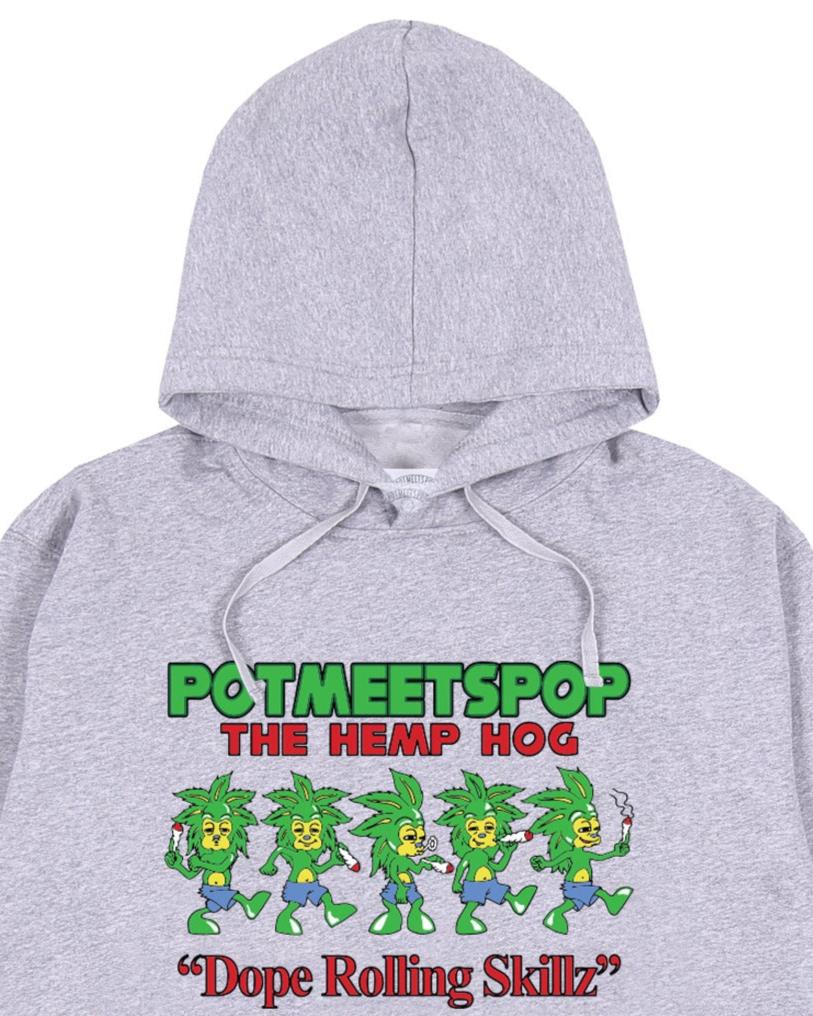 THE HEMP HOG HOODIE GREY FW`24