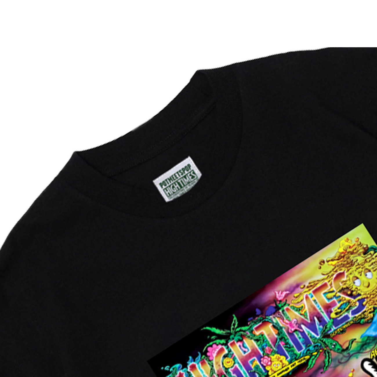 POT MEETS POP X HIGH TIMES MAGAZINE - HERB IS A PLANT TEE BLACK