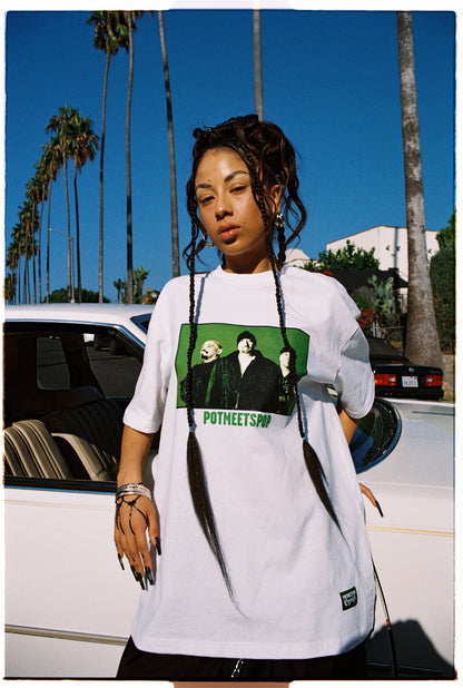 POT MEETS POP X CYPRESS HILL - PHOTO TEE WHITE