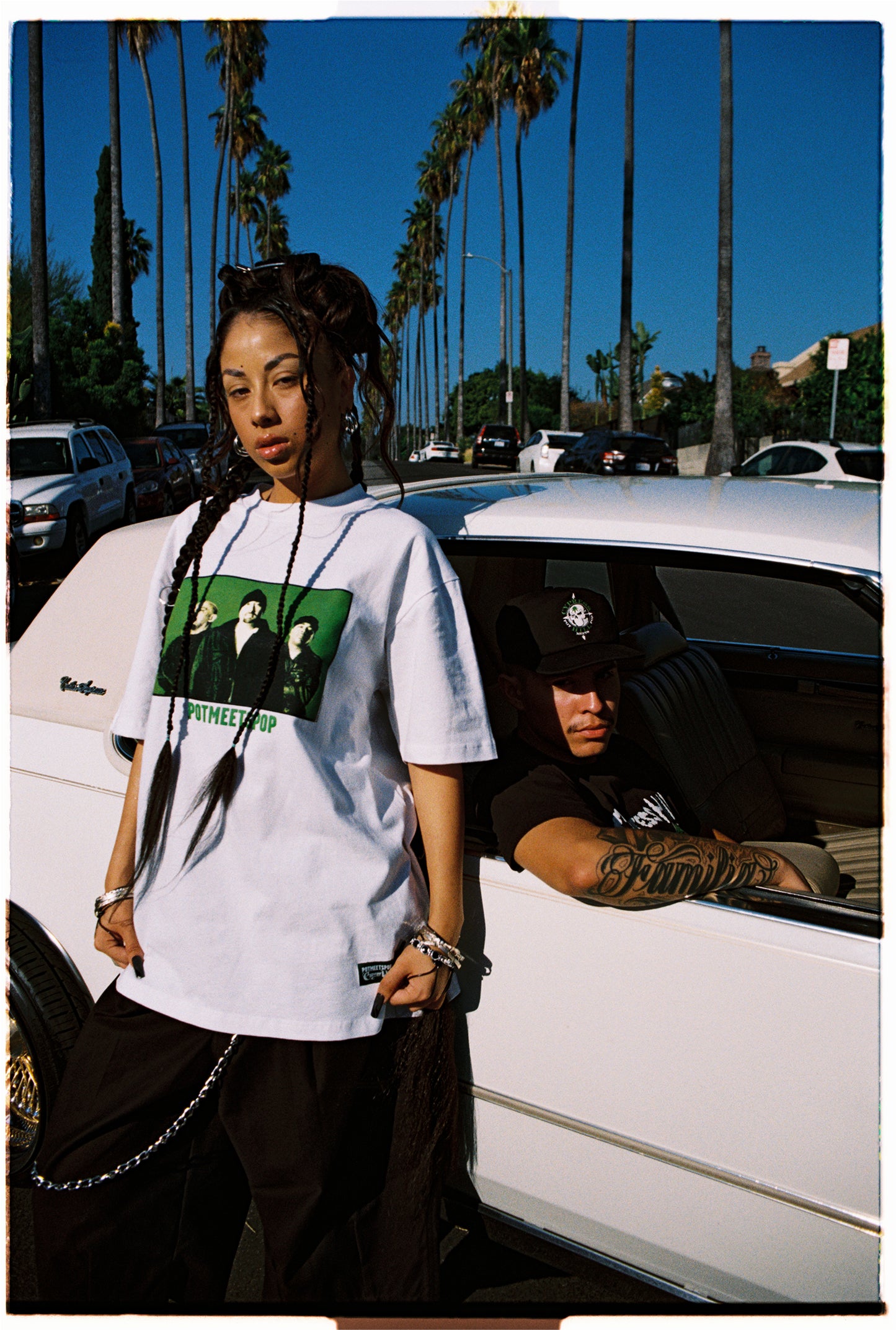 POT MEETS POP X CYPRESS HILL - PHOTO TEE WHITE