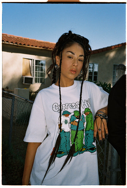 POT MEETS POP X CYPRESS HILL - BLUNTED TEE WHITE