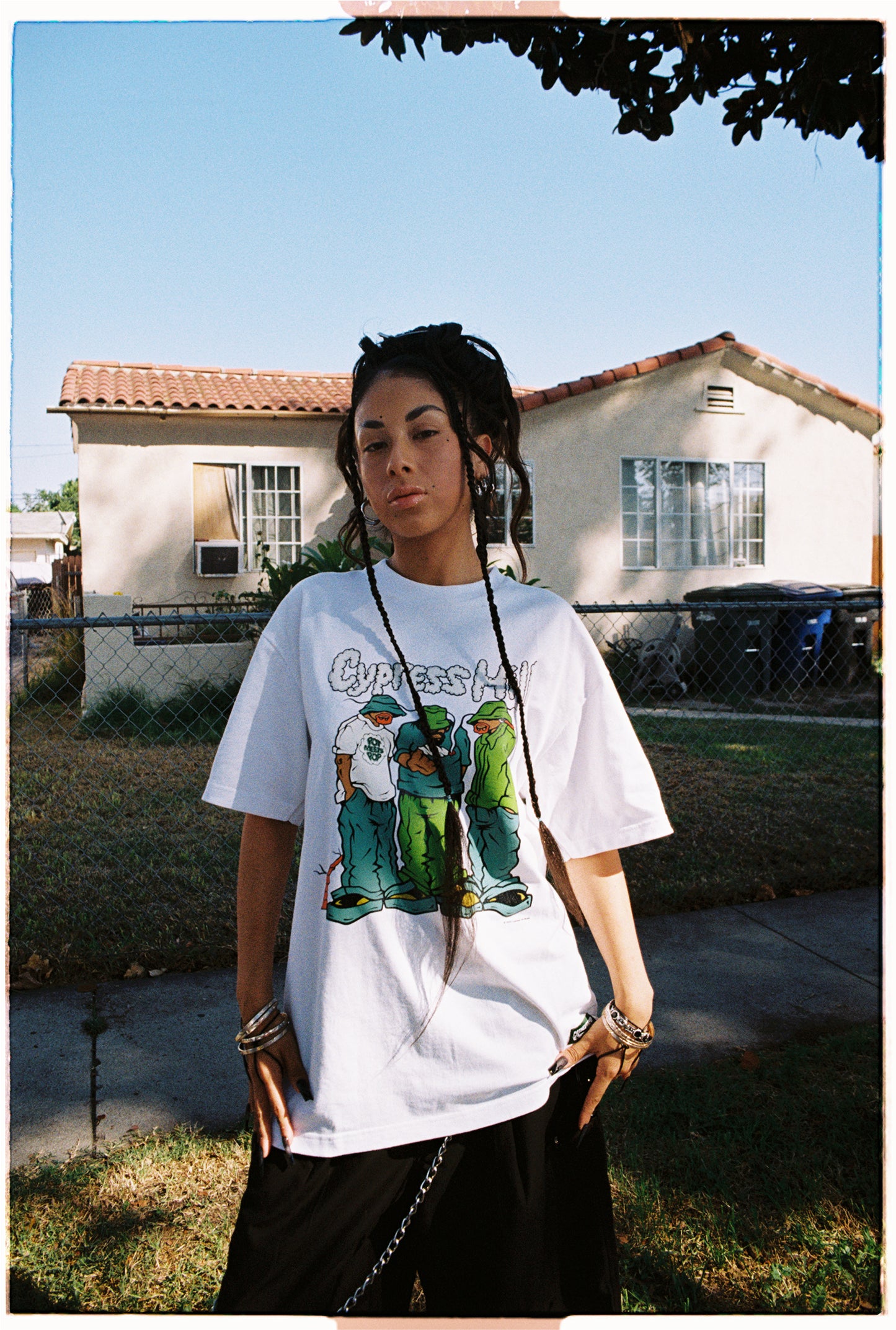 POT MEETS POP X CYPRESS HILL - BLUNTED TEE WHITE