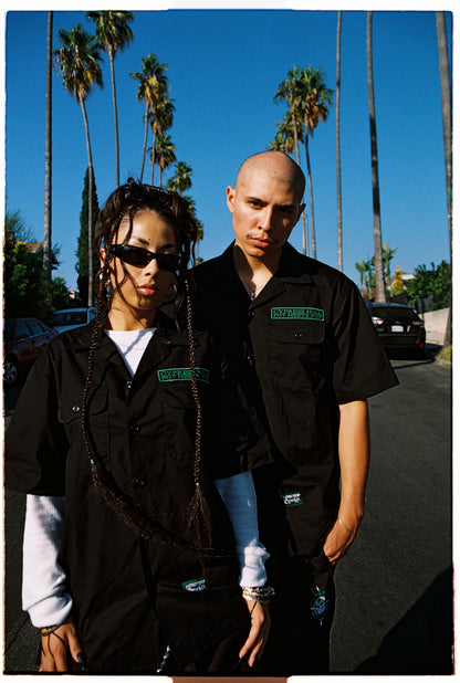 POT MEETS POP X CYPRESS HILL - SKULL & COMPASS WORK SHIRT