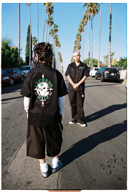 POT MEETS POP X CYPRESS HILL - SKULL & COMPASS WORK SHIRT