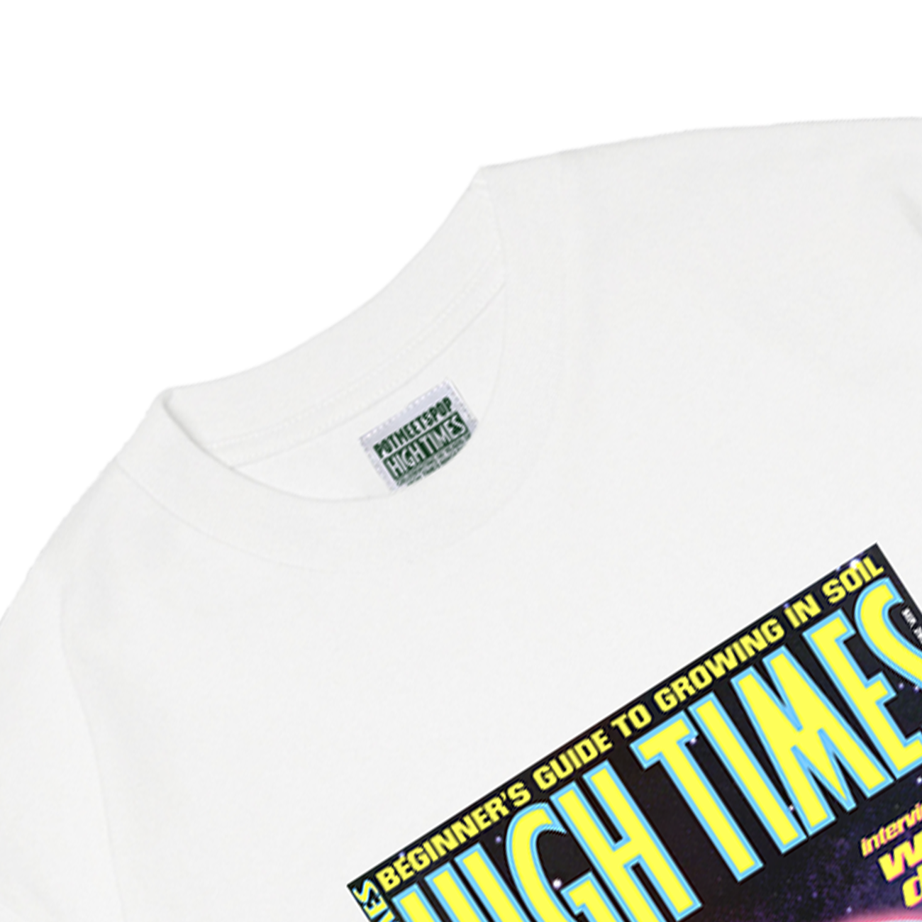 POT MEETS POP X HIGH TIMES MAGAZINE - POT AROUND THE WORLD TEE WHITE