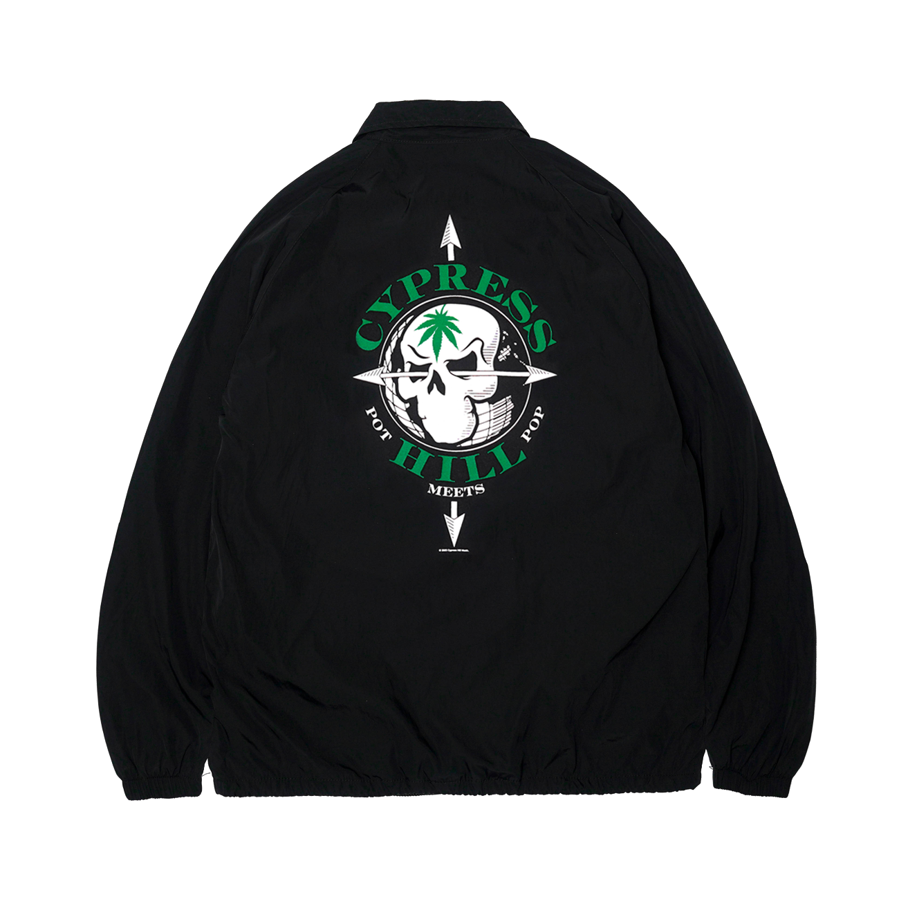 POT MEETS POP X CYPRESS HILL - SKULL & COMPASS WINDBREAKER