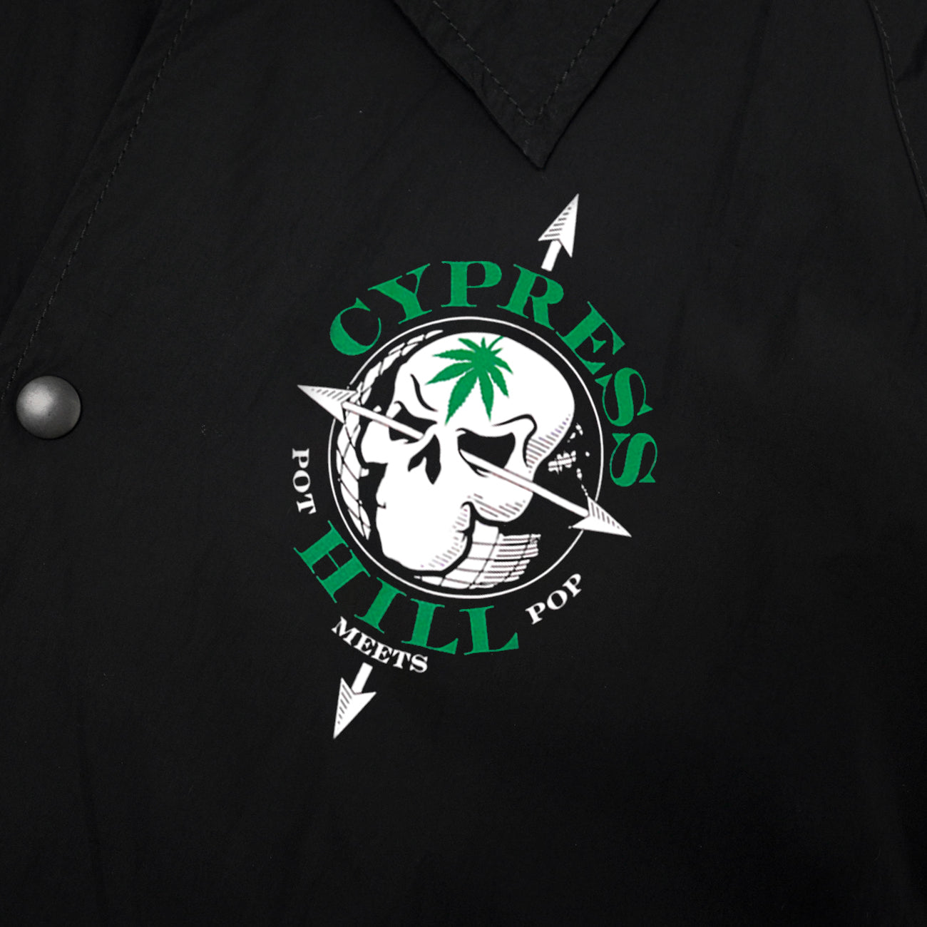 POT MEETS POP X CYPRESS HILL - SKULL & COMPASS WINDBREAKER