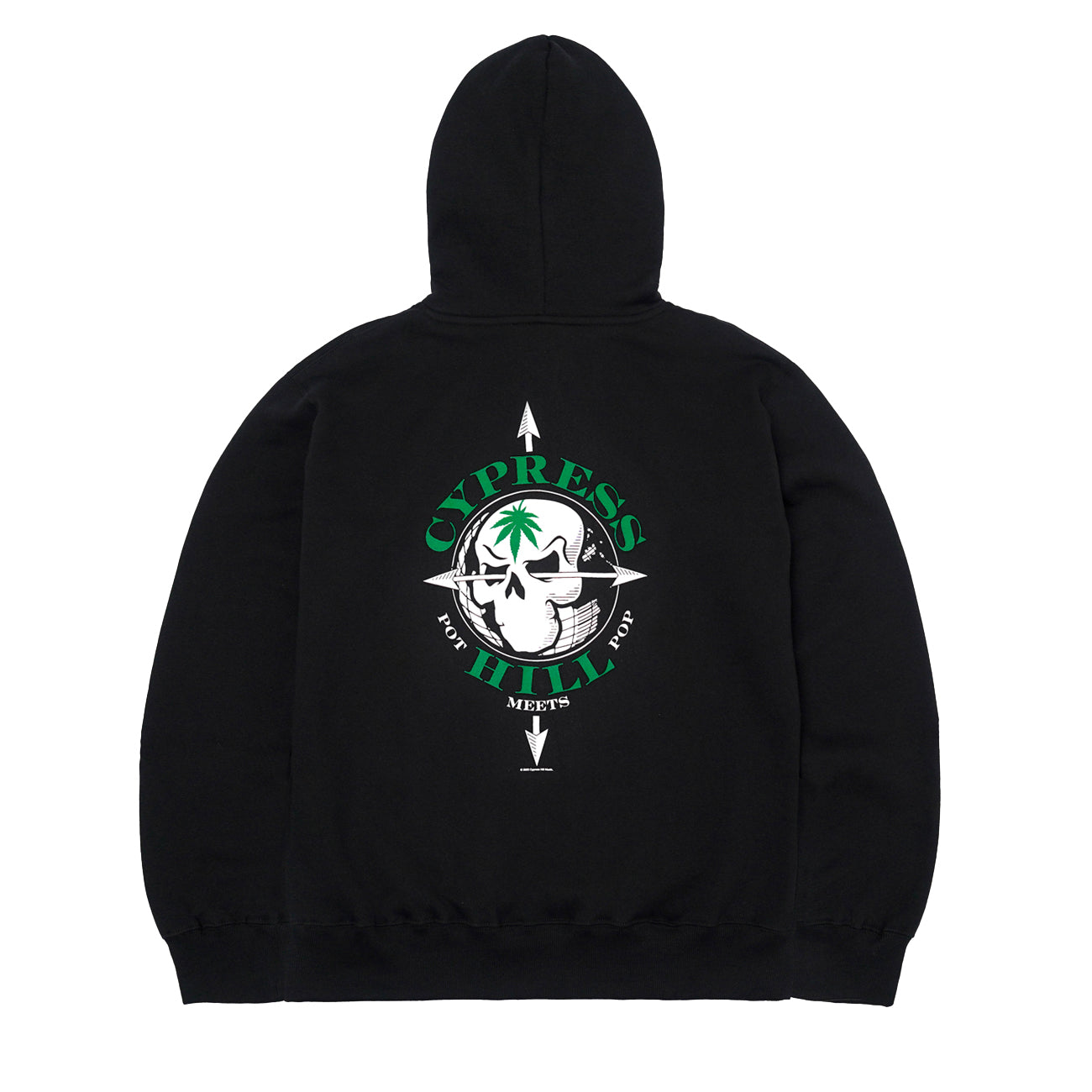 POT MEETS POP X CYPRESS HILL - SKULL & COMPASS HOODIE