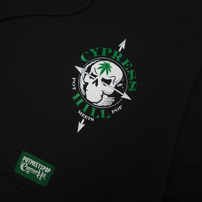 POT MEETS POP X CYPRESS HILL - SKULL & COMPASS HOODIE