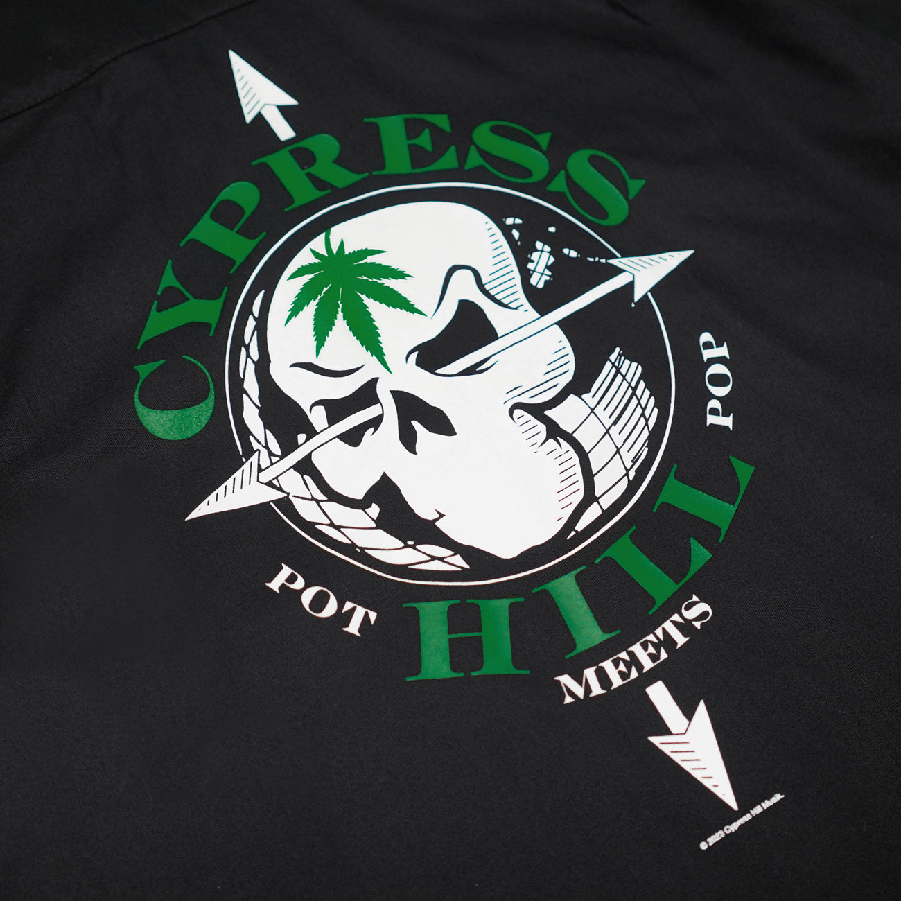 POT MEETS POP X CYPRESS HILL - SKULL & COMPASS WORK SHIRT