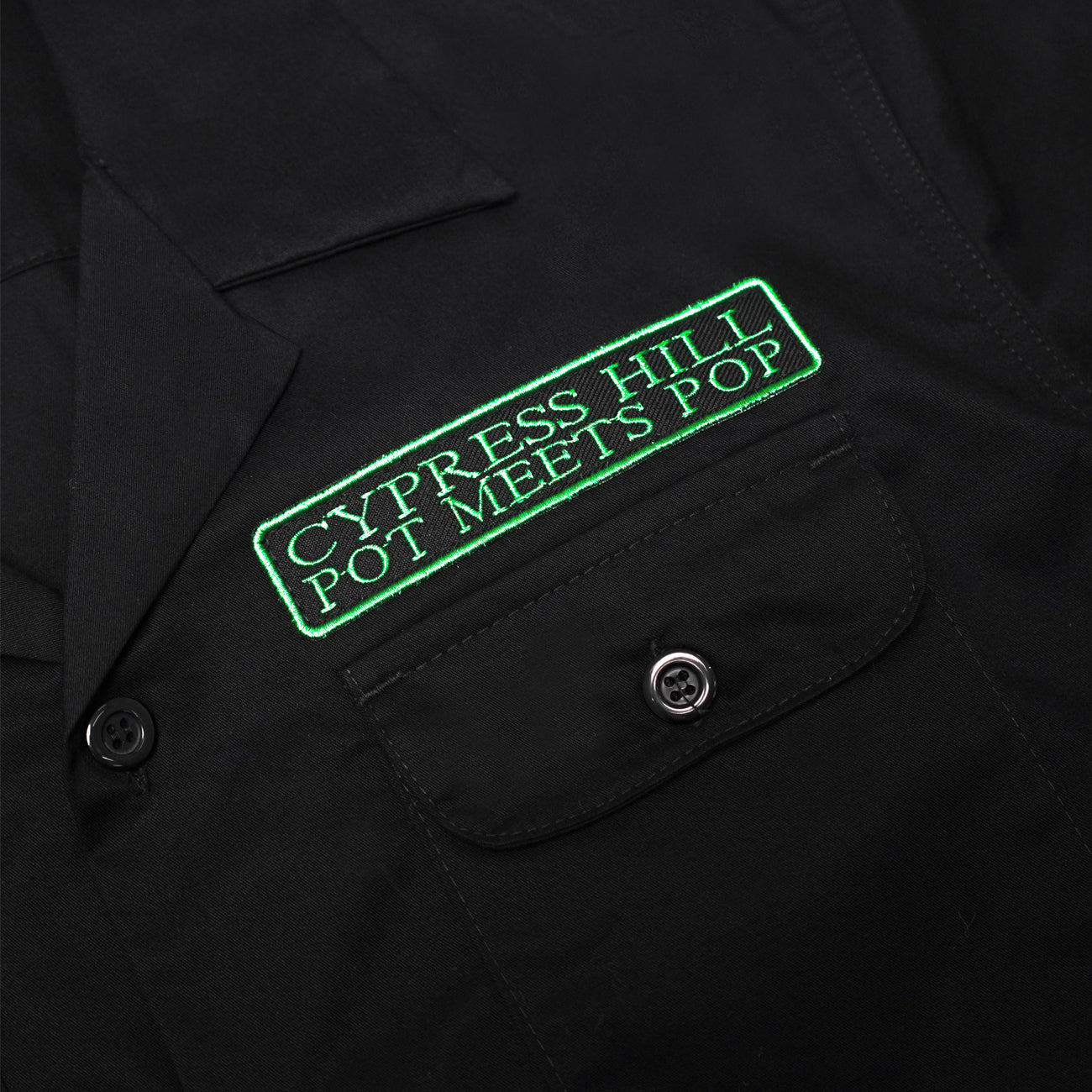 POT MEETS POP X CYPRESS HILL - SKULL & COMPASS WORK SHIRT