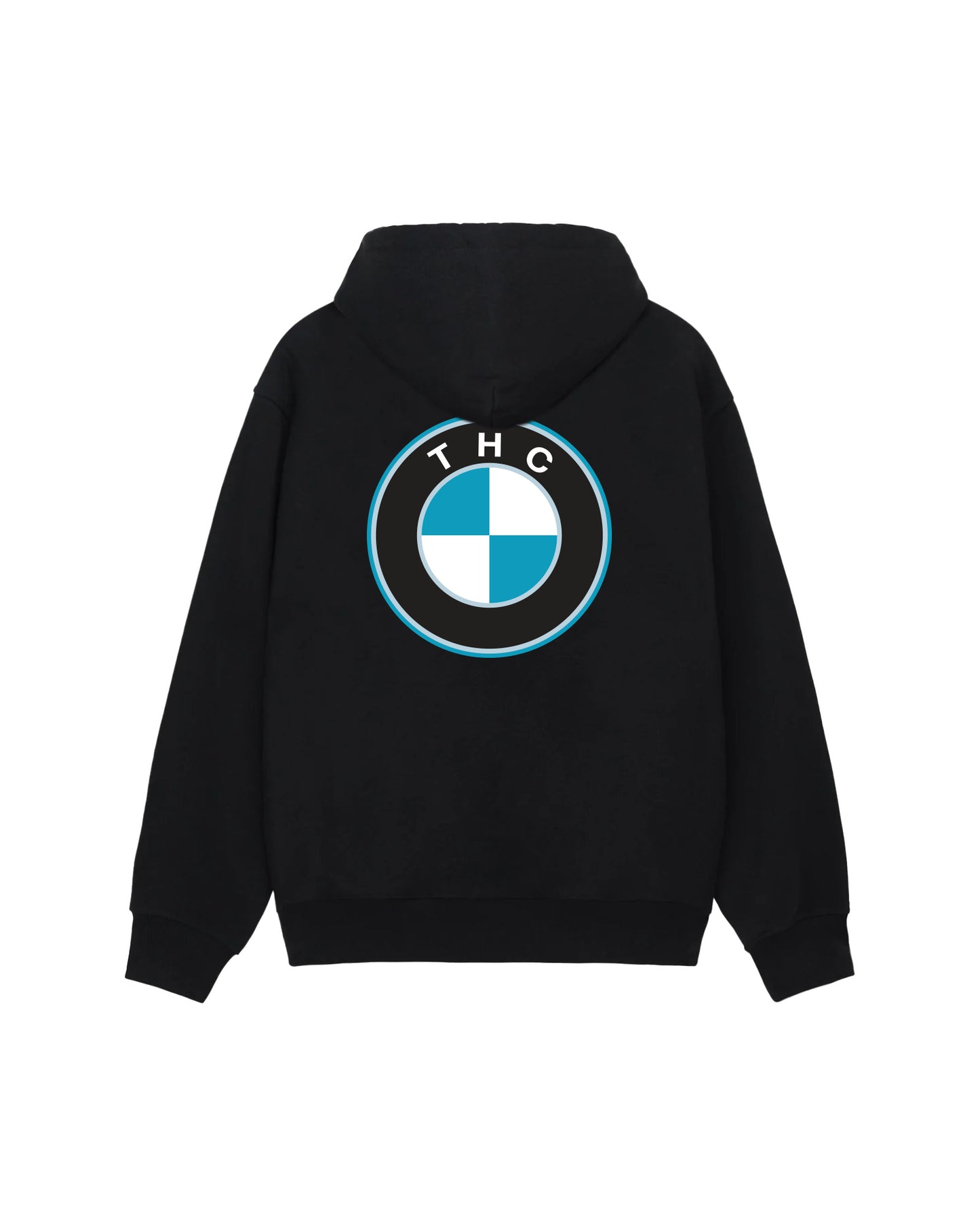 THC ZIP HOODIE BLACK FW`24