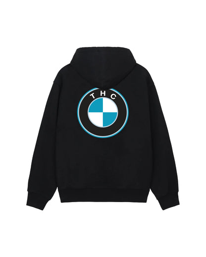 THC ZIP HOODIE BLACK FW`24