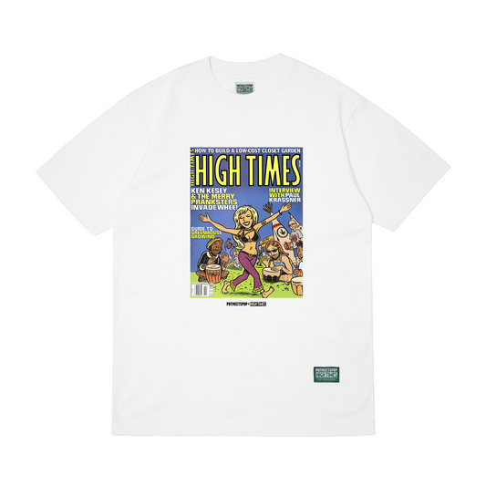 POT MEETS POP X HIGH TIMES MAGAZINE - WORLD HEMP EXPLOSION TEE WHITE