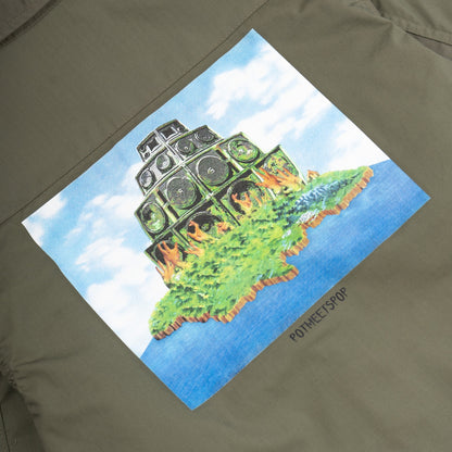 SOUNDSYSTEM OZ ARMY SLANTED POCKET OLIVE FW`23