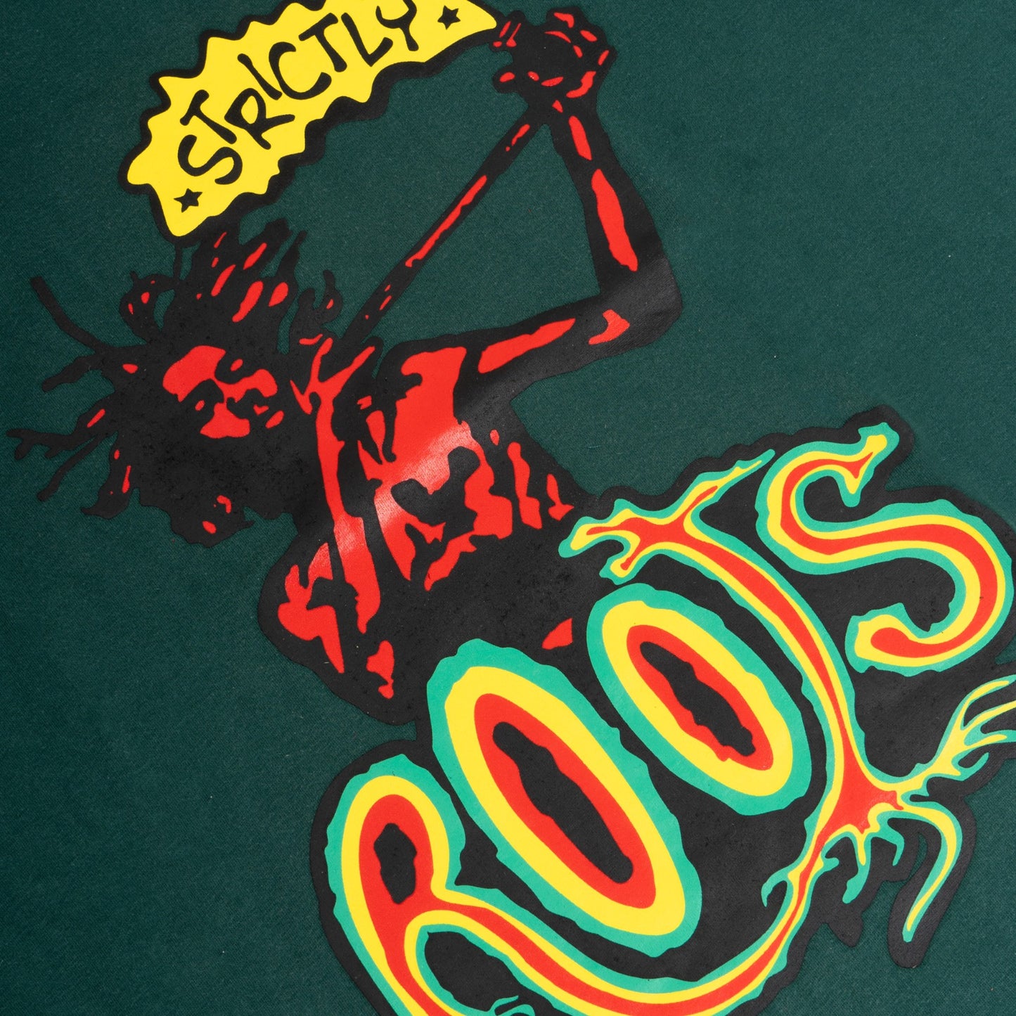 STRICTLY ROOTS TEE GREEN FW`23