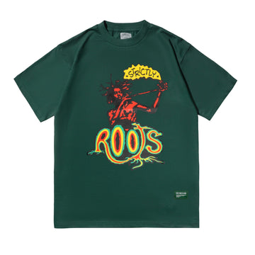 STRICTLY ROOTS TEE GREEN FW`23