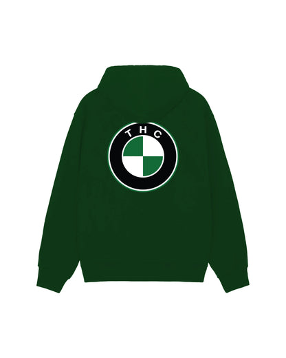 THC ZIP HOODIE GREEN FW`24