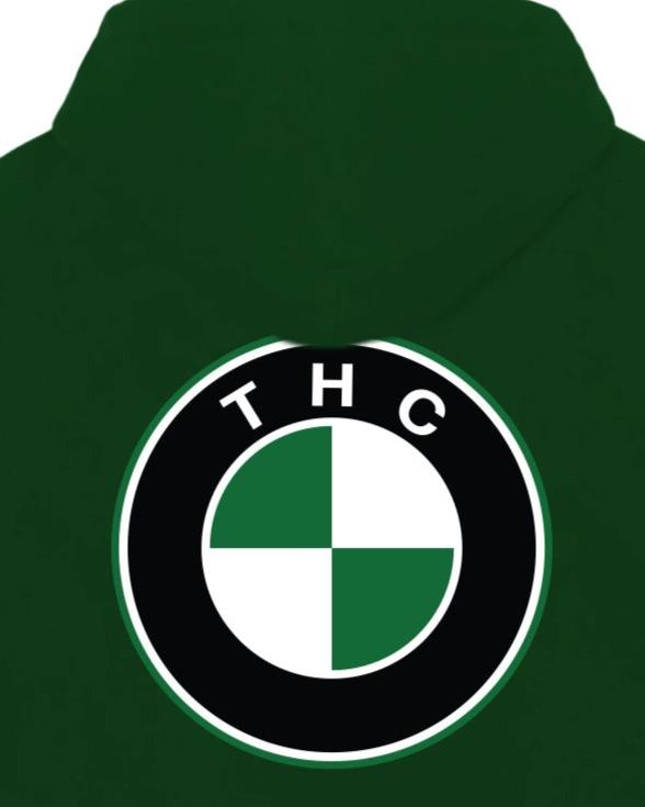 THC ZIP HOODIE GREEN FW`24